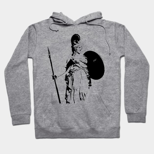 Athena, The Goddess of War and Wisdom Hoodie by Heartfeltarts